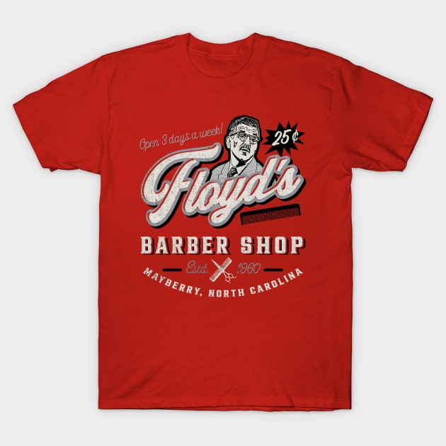 Floyd's Barber Shop Estd. 1960 T-Shirt by Alema Art